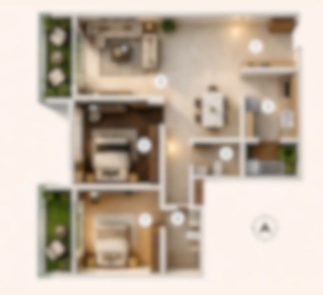4 BHK floor plan Namrata Boulevard
